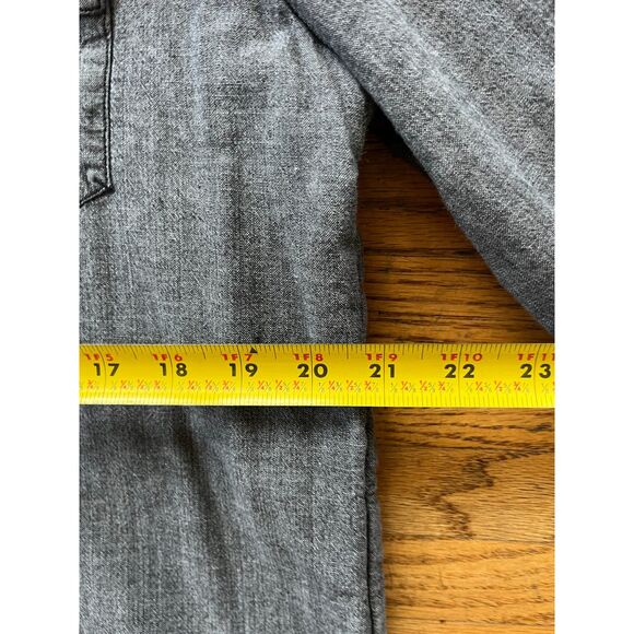 Levi's Blue Gray Aztec Pearl Snap Button Up Denim Shirt Top  Mens Size Medium - Picture 9 of 10